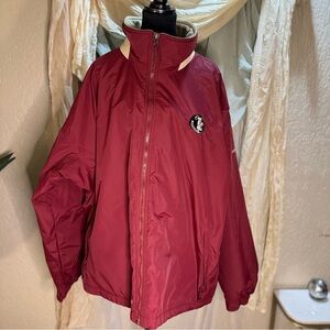 Men's Columbia FSU Burgundy Jacket with LOGO